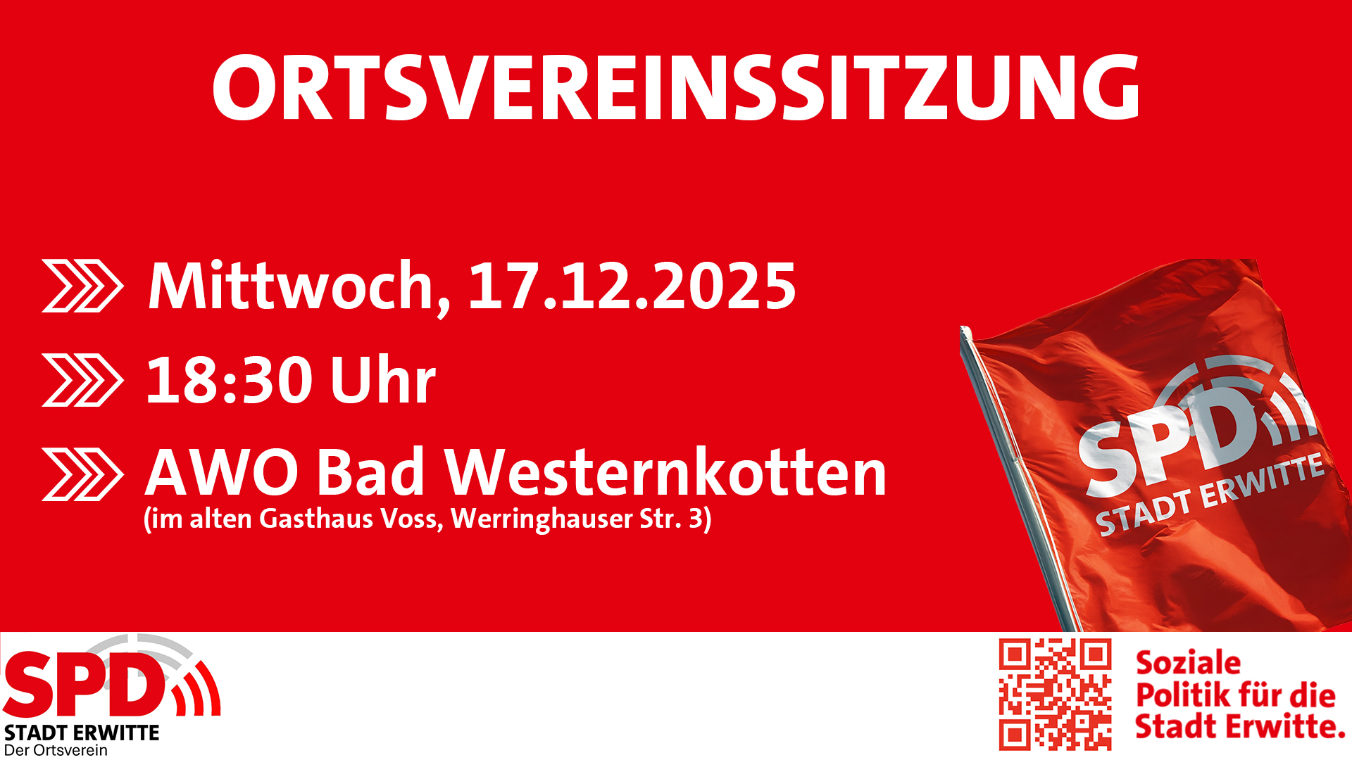 Ankundigung OV Sitzung 17122025