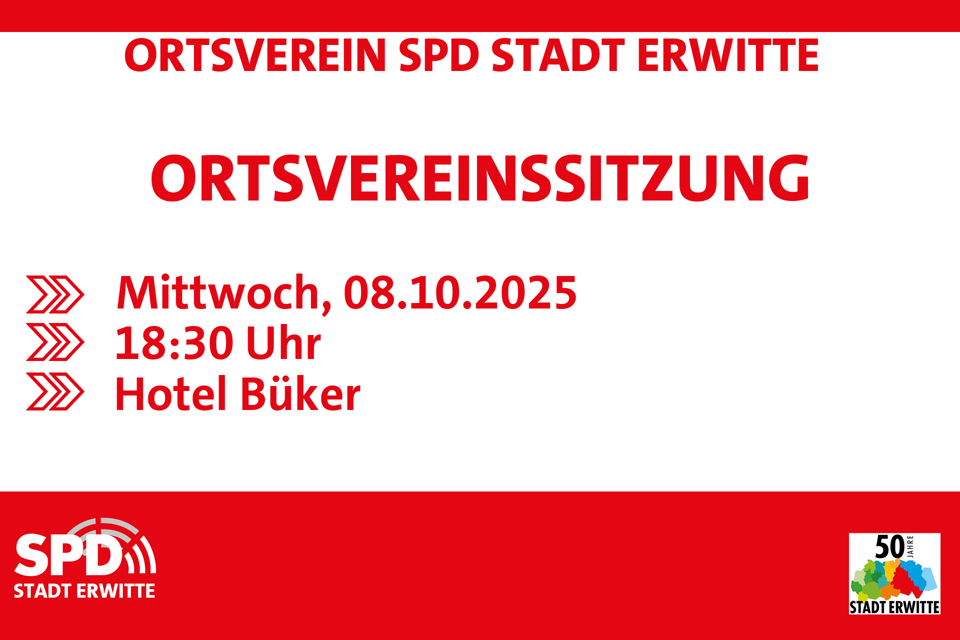 Ankundigung OV Sitzung