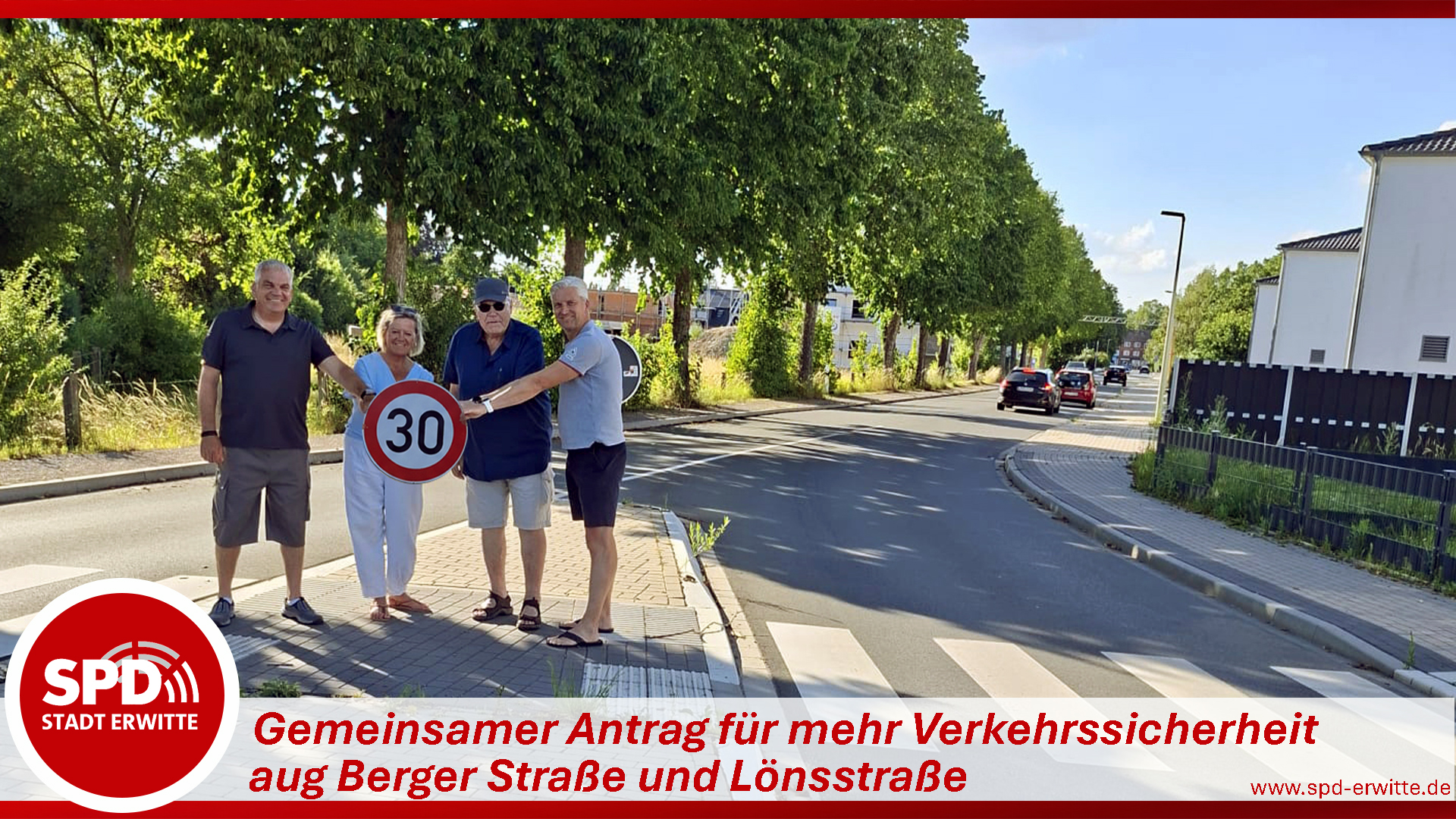 Gemeinsamer Antrag für mehr Verkehrssicherheit auf Berger Straße und Lönsstraße