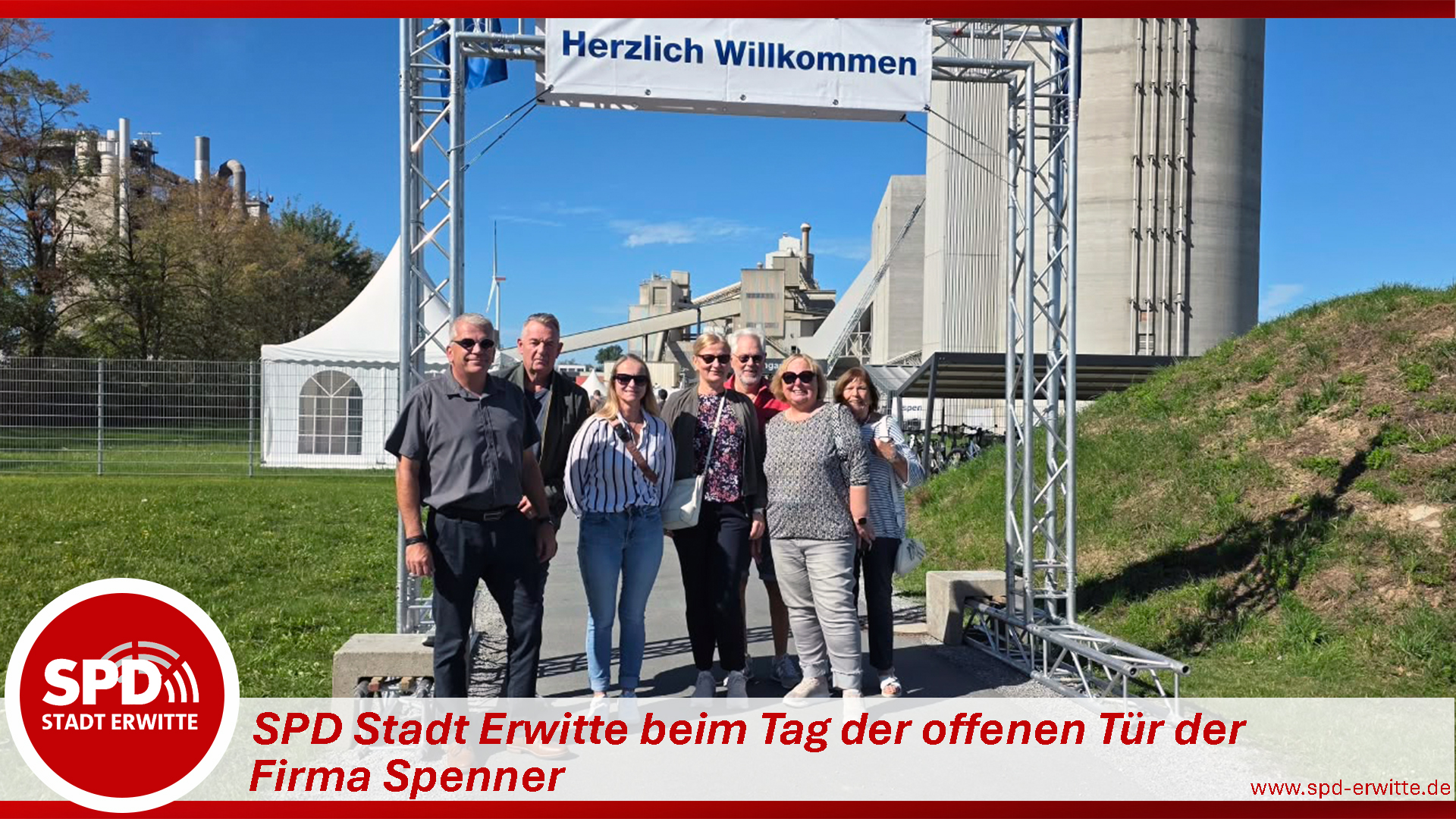Die SPD Stadt Erwitte besuchte den Tag der offenen Tür der Firma Spenner.